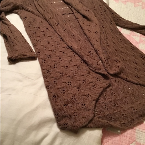 Peck & Peck duster cardigan lightweight Pointelle - Picture 8 of 8